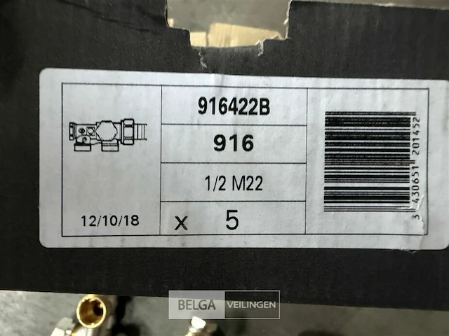 Haaks 2-pijps onderblok radiator (4 st/doos) - afbeelding 2 van  2