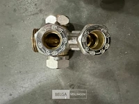 Haaks 2-pijps onderblok radiator (5 st/doos) - afbeelding 3 van  4