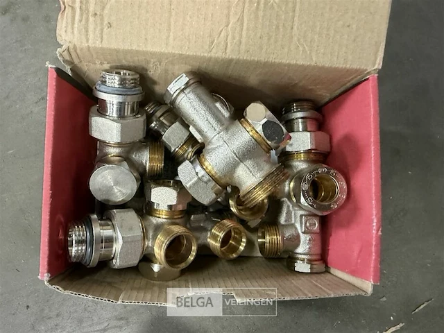 Haaks 2-pijps onderblok radiator (5 st/doos) - afbeelding 4 van  4