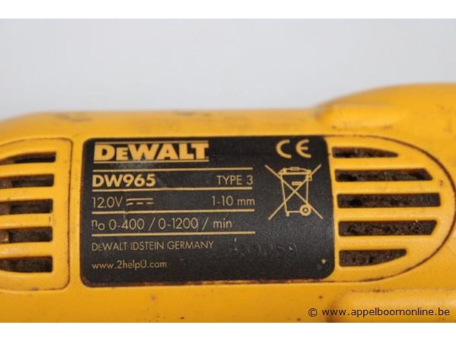 Haaksboormachine dewalt dw965, werking niet gekend - afbeelding 3 van  3