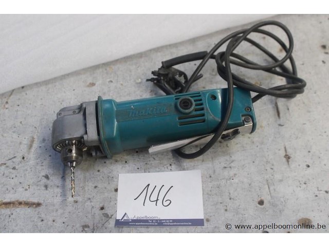 Haakse boormachine makita ca3000, 0,33 kw, 220 v, boor, werking niet gekend - afbeelding 1 van  2