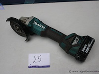Haakse slijper - accu - makita - 18v 5.0ah