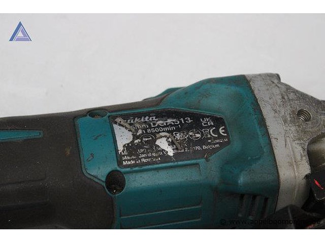 Haakse slijper - accu - makita - 18v 5.0ah - afbeelding 2 van  3