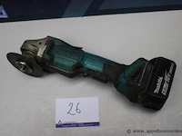 Haakse slijper - accu- makita - 18v 5.0ah