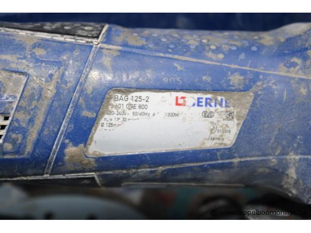 Haakse slijper - berner - bag 125-2 1300w - afbeelding 2 van  2