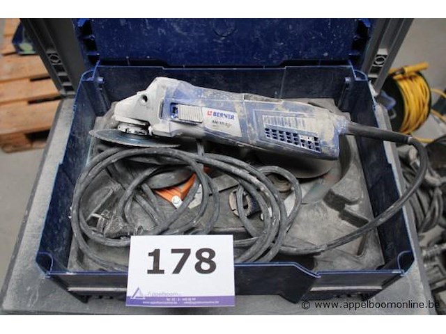 Haakse slijper - berner - bag 125-2 toebehoren - koffer - afbeelding 1 van  2