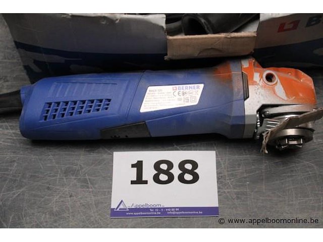 Haakse slijper - berner - bagx 125 - afbeelding 1 van  2