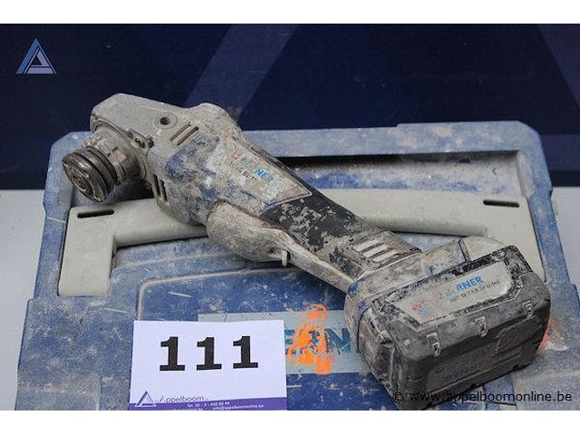 Haakse slijper - bosch - gws 18v-10 toebehoren - koffer - afbeelding 2 van  3