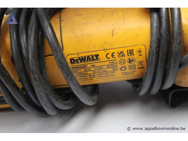 Haakse slijper - dewalt - dwe4057 - afbeelding 2 van  2