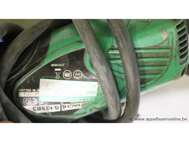 Haakse slijper - hitachi - g 13sb3 - afbeelding 2 van  2