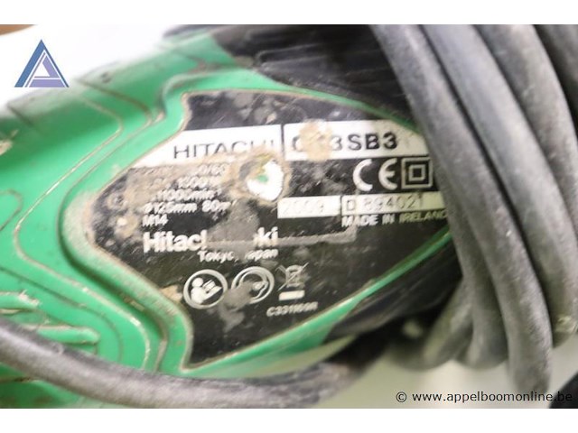 Haakse slijper - hitachi - afbeelding 3 van  3