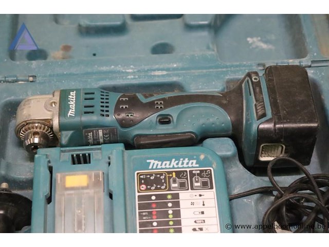 Haakse slijper - makita - bda340 oplader - makita - dc18ra toebehoren - koffer, handgreep - afbeelding 2 van  3