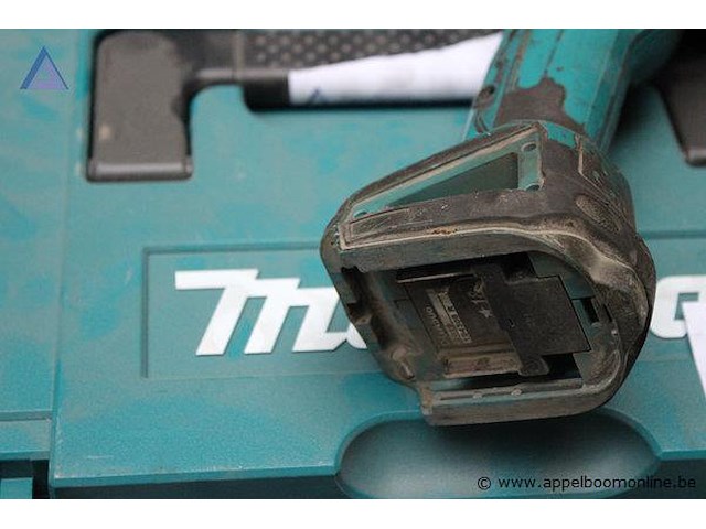 Haakse slijper - makita - dga506rtj, zonder batterij oplader - makita - dc18rc toebehoren - koffer - afbeelding 2 van  3