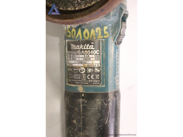 Haakse slijper - makita - ga5040c - afbeelding 3 van  3