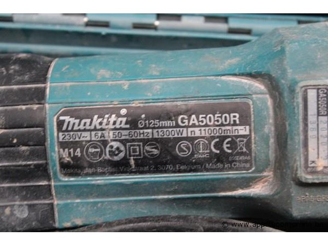 Haakse slijper - makita - ga5050r toebehoren - afbeelding 2 van  2