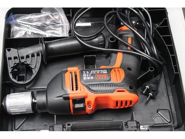 Haakse slijper - vipro klopboormachine - black+decker - kd860ka toebehoren - diverse boortjes - afbeelding 2 van  3