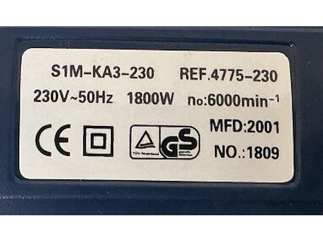 Haakse slijper 230mm - afbeelding 7 van  7