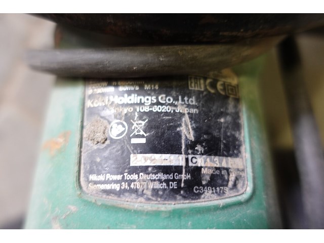 Haakse slijper hikoki - afbeelding 3 van  6