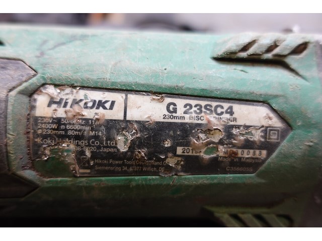 Haakse slijper hikoki - afbeelding 3 van  3