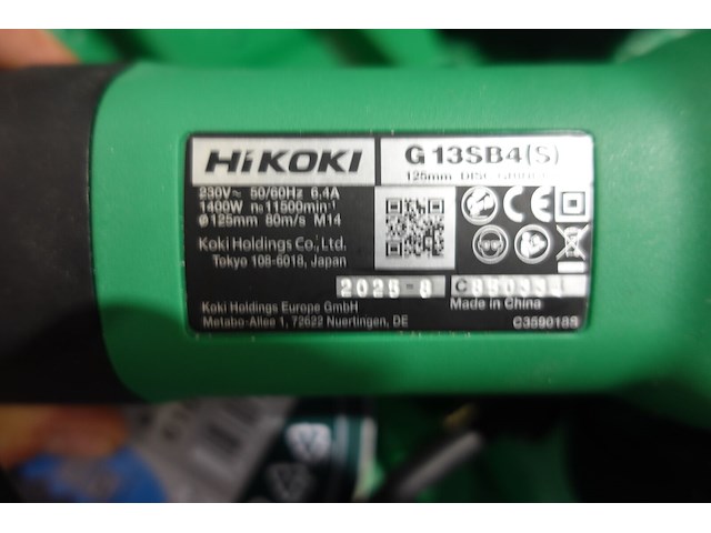 Haakse slijper hikoki - afbeelding 2 van  4