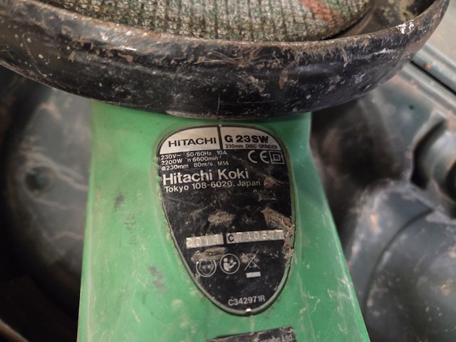 Haakse slijper hitatchi g23 sw - afbeelding 4 van  4