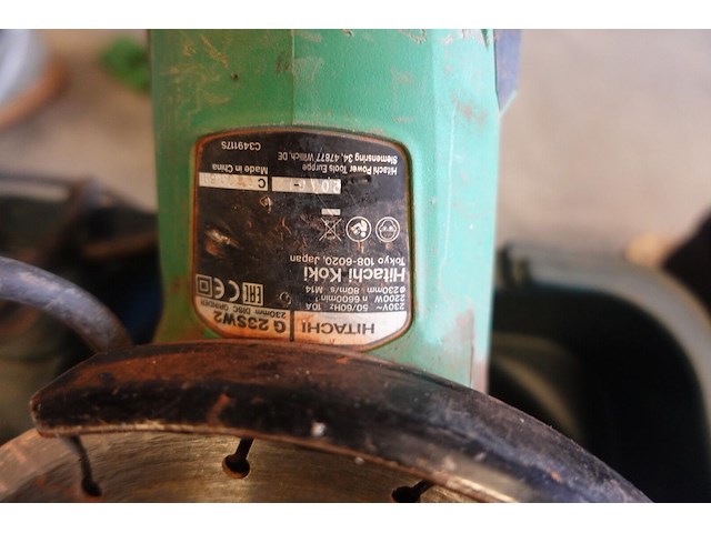 Haakse slijper + klopboormachine hitachi - afbeelding 5 van  6