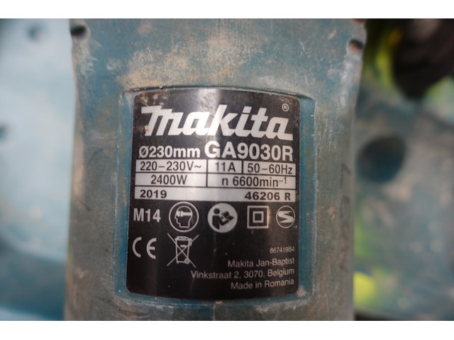 Haakse slijper makita - afbeelding 3 van  3