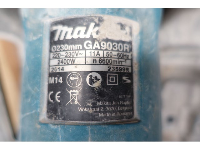 Haakse slijper makita - afbeelding 3 van  3