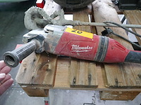 Haakse slijper milwaukee + mortelmixer hikoki - afbeelding 2 van  6