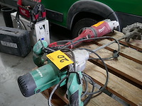Haakse slijper milwaukee + mortelmixer hikoki - afbeelding 6 van  6