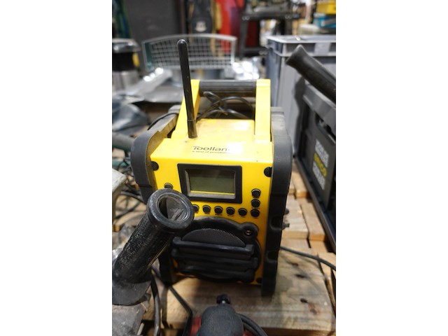 Haakse slijper + schaafmachine + werfradio toolland - afbeelding 4 van  6