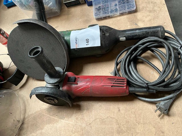 Haakse slijpmachine (2x) - afbeelding 2 van  2