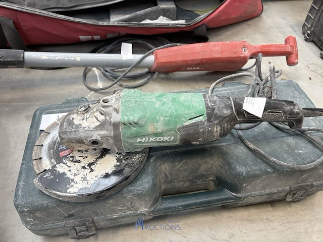 Haakse slijpschijfmachine hikoki g 23sw2 in pvc opbergkoffer - afbeelding 2 van  4