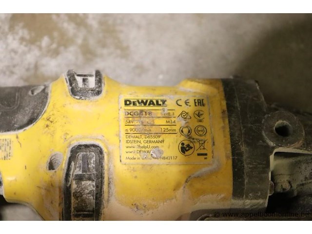 Haakse slijptol dewalt dcg41 zonder batterij - afbeelding 4 van  4