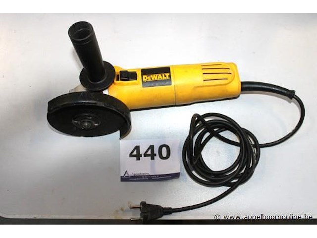 Haakse slijptol dewalt dwe4117, werking niet gekend - afbeelding 1 van  2