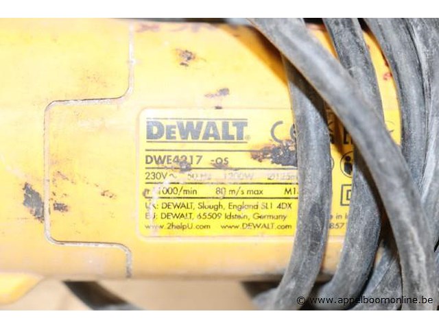 Haakse slijptol dewalt dwe4217-qs - afbeelding 3 van  3