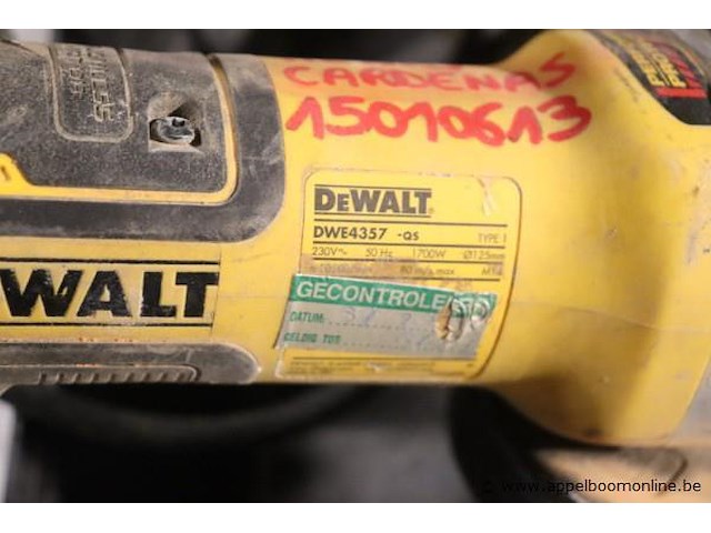 Haakse slijptol dewalt dwe4357-qs - afbeelding 3 van  3