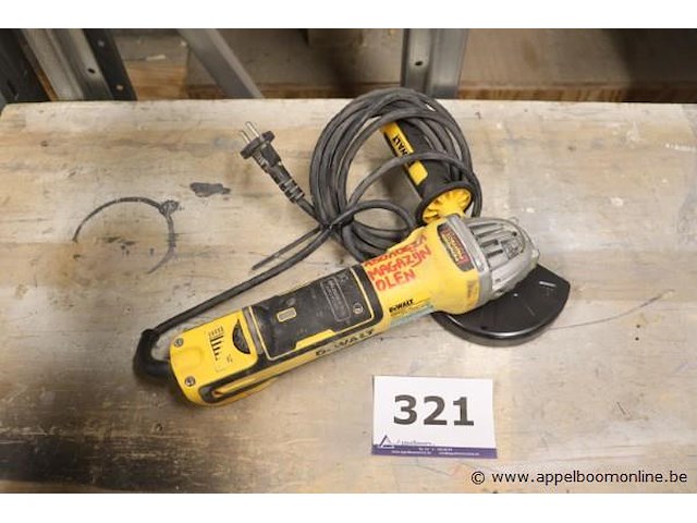 Haakse slijptol dewalt dwe4357-qs - afbeelding 1 van  3