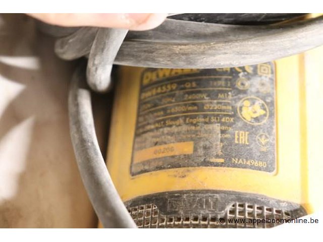 Haakse slijptol dewalt dwe4559, 230mm - afbeelding 3 van  3