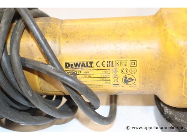 Haakse slijptol dewalt w4217-qs, 1200w - afbeelding 2 van  2