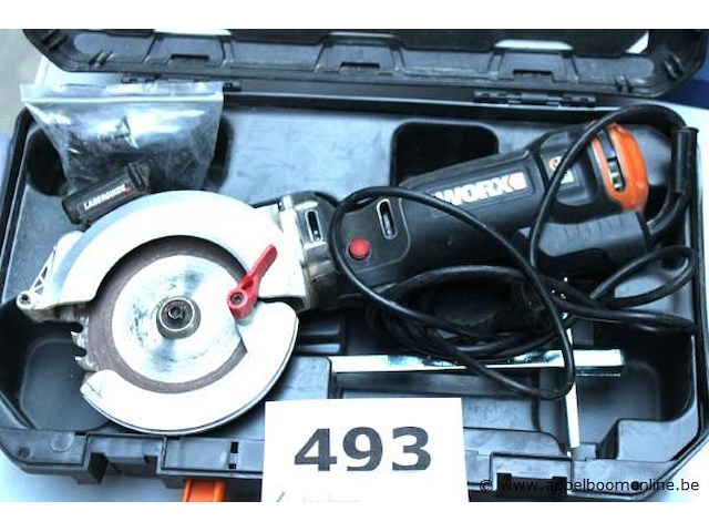 Haakse slijptol worx en hoekschuurmachine black & decker, werking niet gekend - afbeelding 2 van  3