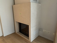 Haard met marmer omkasting - afbeelding 1 van  3