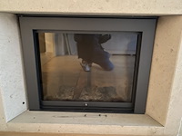 Haard met marmer omkasting - afbeelding 3 van  3