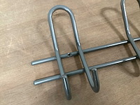 Habo wandkapstok, metaal, 6 haaks (13x) - afbeelding 4 van  5