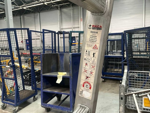 Haca 8005/08 alu aanlegladder - afbeelding 9 van  10