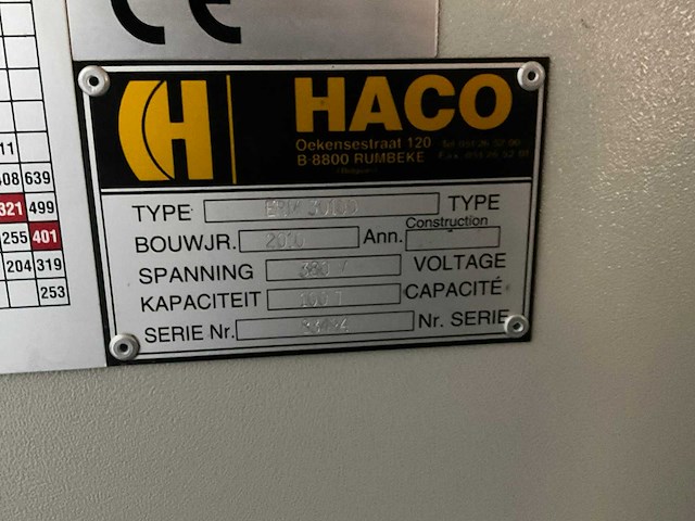 Haco erm 30100 cnc-kantbank - afbeelding 1 van  1