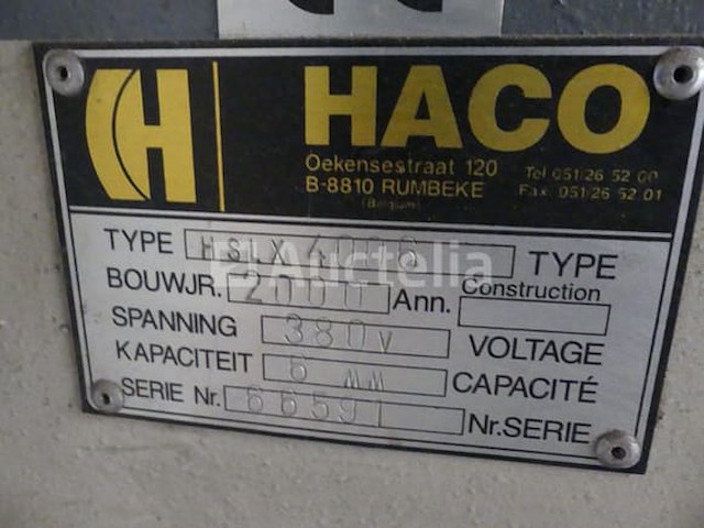Haco hslx 4006 hydraulische afschuif - afbeelding 6 van  9