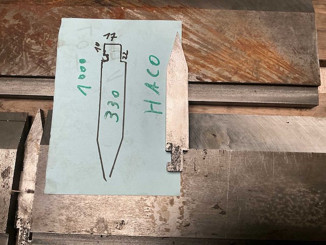 Haco snijmesset voor plaatschaar - afbeelding 2 van  5