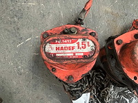 Hadef 14/12 kettingtakel (2x) - afbeelding 2 van  6