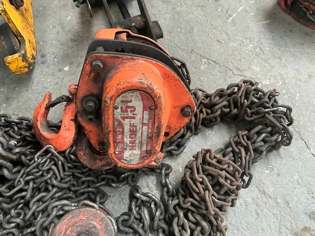 Hadef kettingtakel en hijsklem (2x) - afbeelding 2 van  5